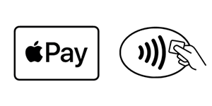 Symboler for betaling med Apple Pay