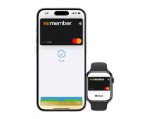 Apple Pay på ur og mobiltelefon